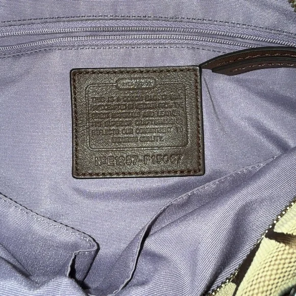 Coach Signature Jacquard Swingpack Crossbody Shoulder - Picture 5 of 6